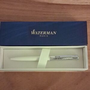 Waterman Paris Silver and White Pen